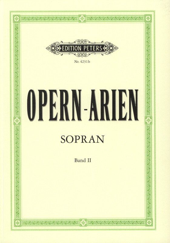 Opera Arias for Soprano Vol 2 Vocal Score