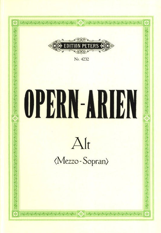 Opera Arias for Contralto/Mezzo-Soprano (Edition Peters)