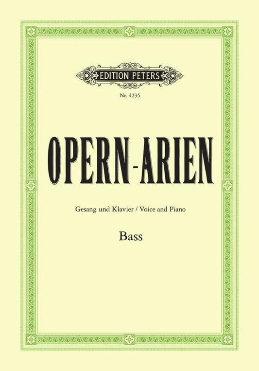 Opera Arias for Bass (Edition Peters)