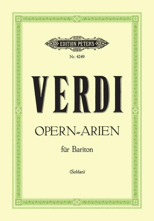 Verdi: 20 Baritone Arias (Edition Peters)