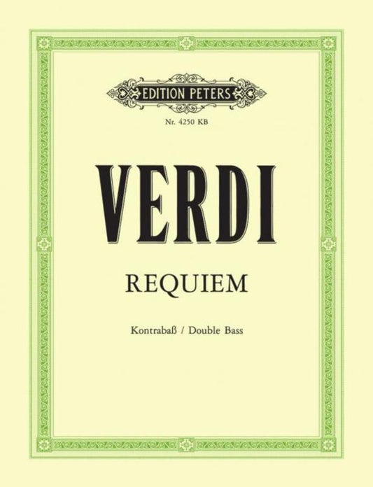 Verdi - Requiem Double Bass Part Part (Double Bass)