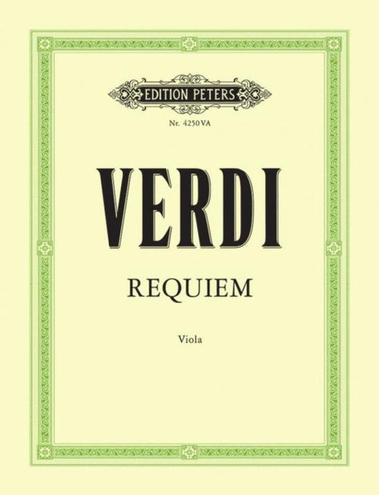 Verdi - Requiem Viola Part Part (Viola)