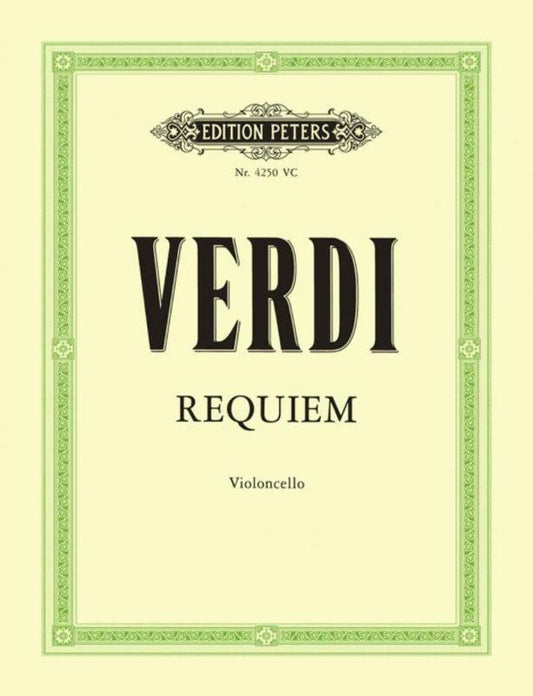 Verdi - Requiem Cello Part Part (Cello)