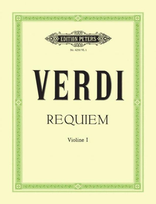 Verdi - Requiem Violin 1 Part Part (Violin)