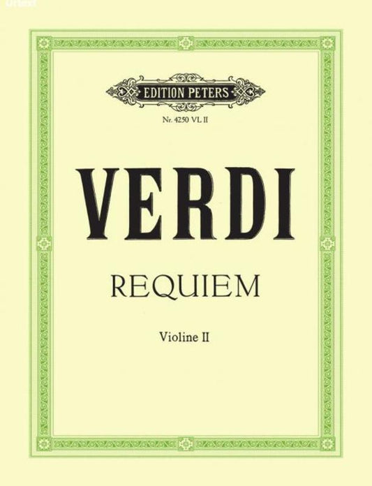 Verdi - Requiem Violin 2 Part Part (Violin)