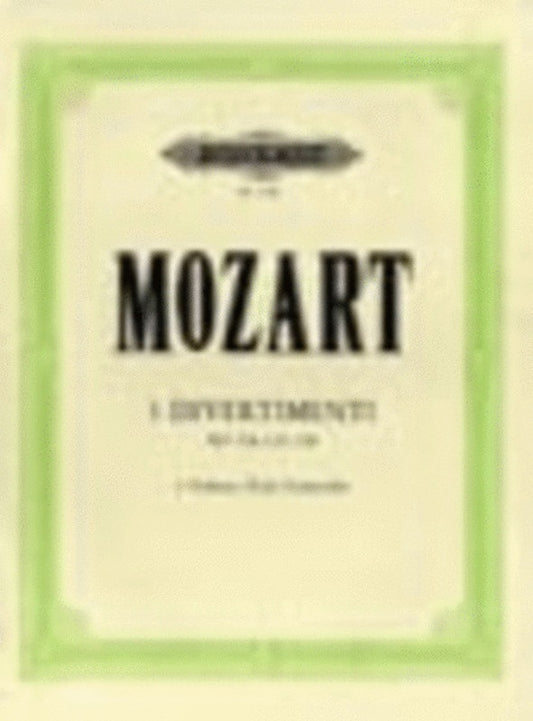 Divertimenti 3 K136-138 2Violin Viola Vc Parts (Music Score/Parts) Book