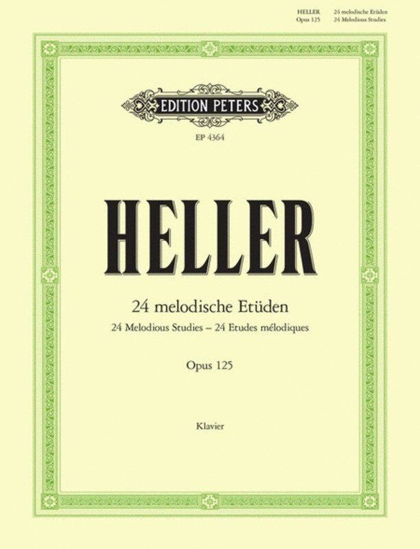 Heller - 24 Melodious Studies Op. 125 for Piano Solo by Edition Peters