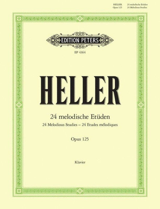 Heller - 24 Melodious Studies Op. 125 for Piano Solo by Edition Peters