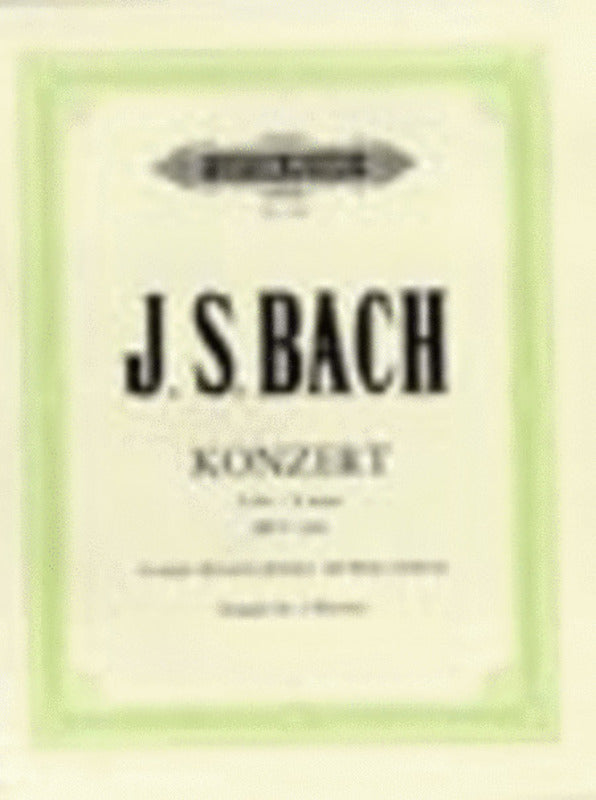 Concerto No 2 Bwv 1053 E 2P 4H (Softcover Book)
