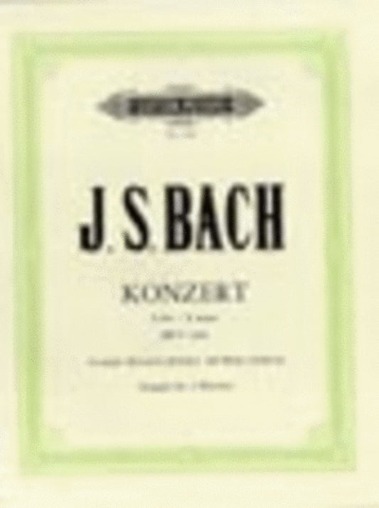 Concerto No 2 Bwv 1053 E 2P 4H (Softcover Book)