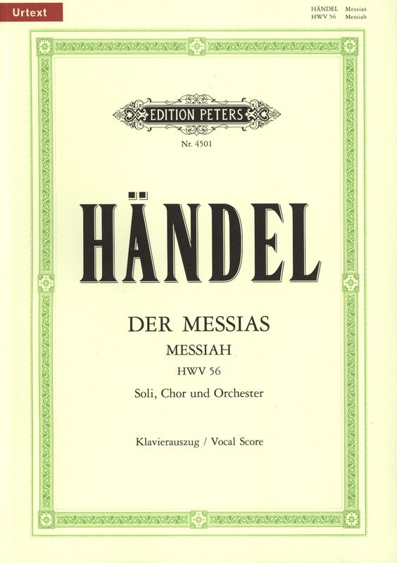 Handel: Messiah, HWV 56 — Vocal Score (Edition Peters)