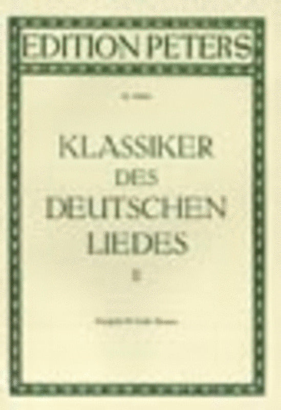 Classics Of German Song Ed Moser High Book 2 (Softcover Book)