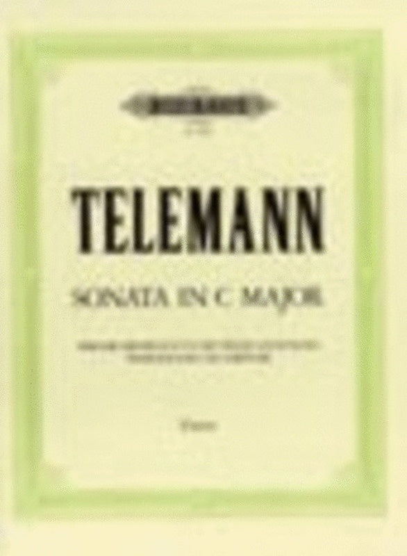 Sonata C From Getreue Musikmeister Rec Piano (Softcover Book)
