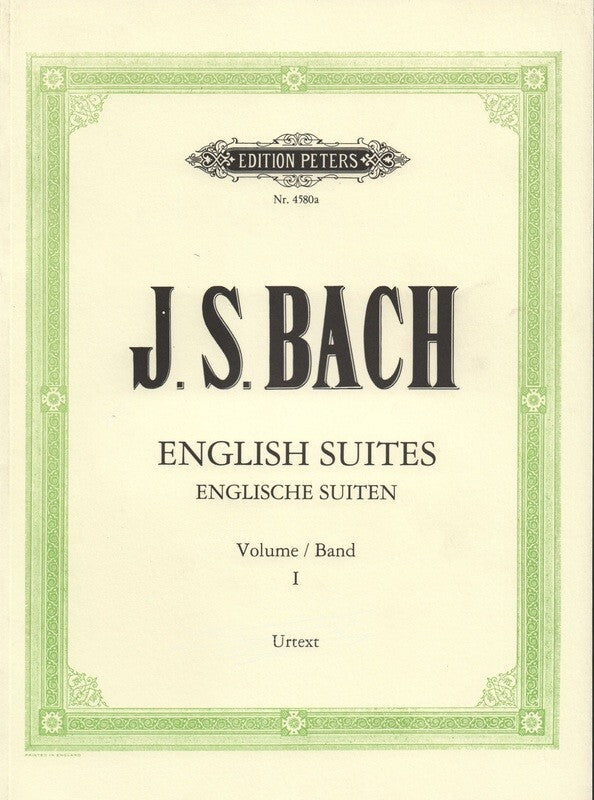English Suites Book 1 Bwv 806 - 808 Urtext (Softcover Book)