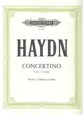 Haydn Concertino (Divertimento) Hob.XIV/3 Piano Quartet - Edition Peters