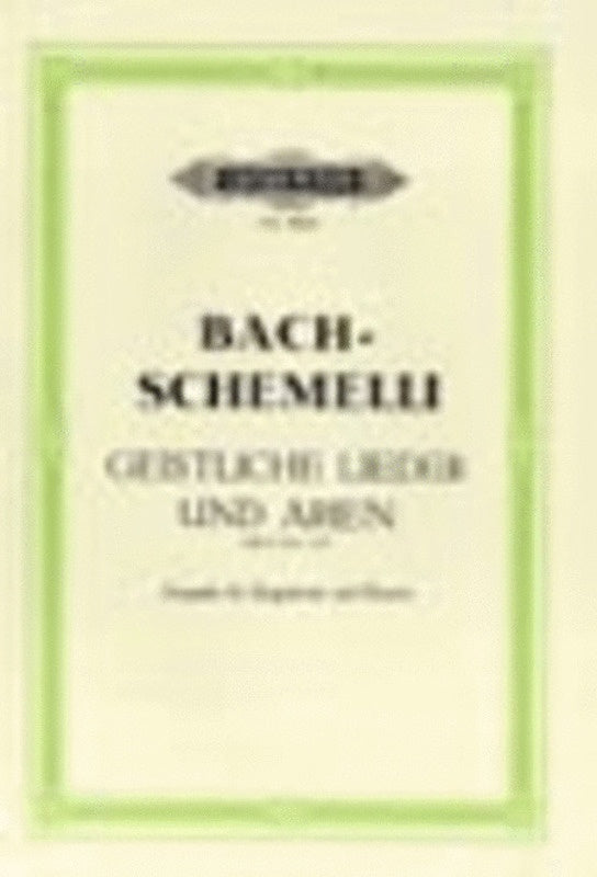 Geistliche Lieder Und Arien Ed Schemelli (Softcover Book)