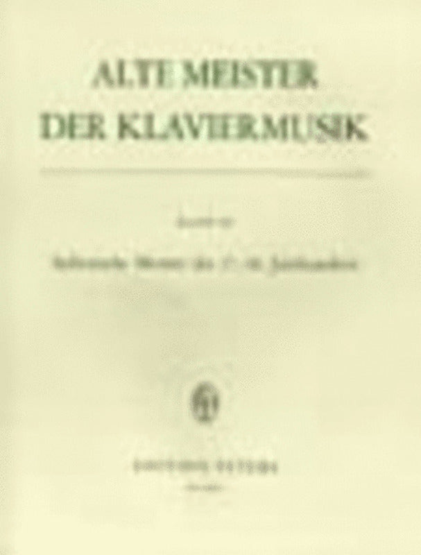 Old Masters Of The Keyboard Book 3 Ed Keller (Softcover Book)