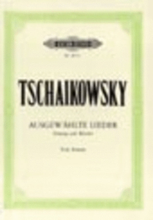 Tchaikovsky - 20 Selected Songs Low Voice Ger/Rus (Softcover Book)