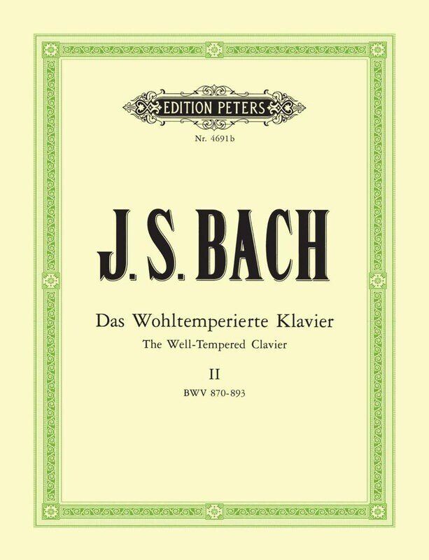Bach - 48 Preludes and Fugues Vol 2 Urtext, Edited by Hermann Keller, Piano Solo, Edition Peters
