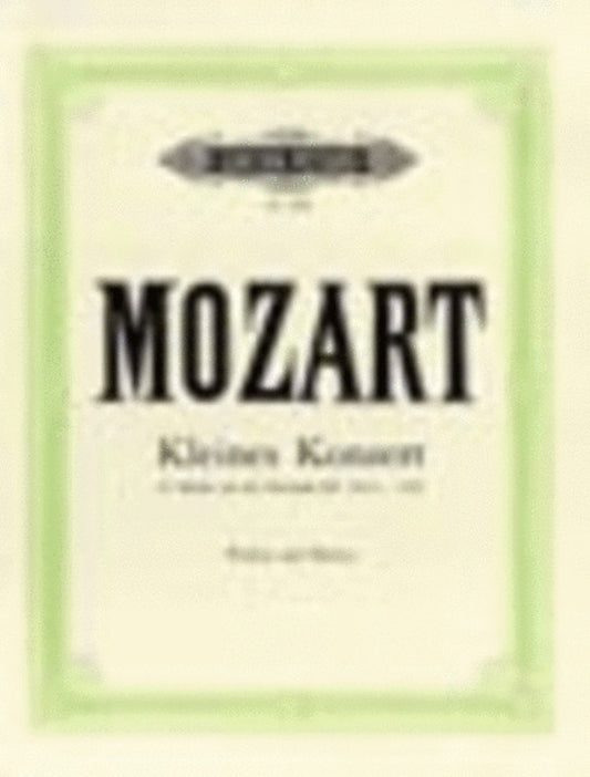 Short Concerto F From Serenade K 185 Violin Piano (Softcover Book)