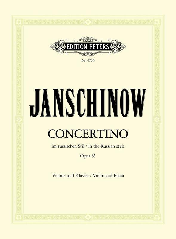 Concertino In Russian Style Op 35 Violin/Piano (Softcover Book)