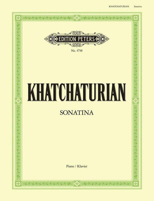 Khachaturian Sonatina in C for Solo Piano - Edition Peters