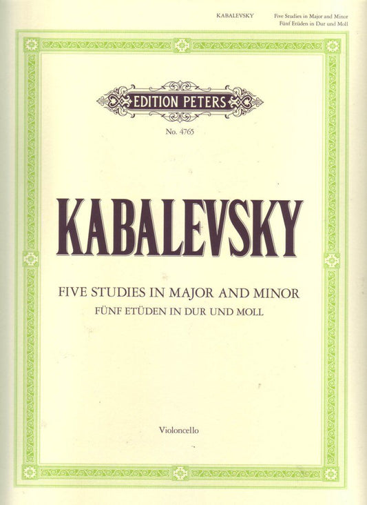 Kabalevsky - 5 Studies Op. 67 for Cello Solo
