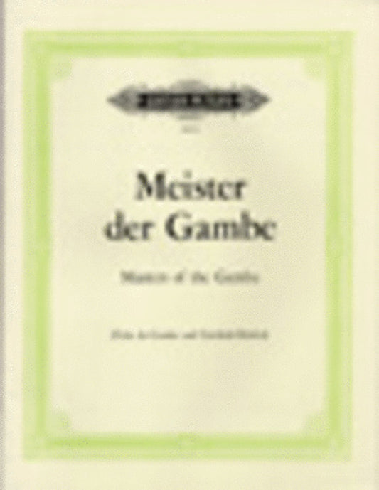 Old Masters Of The Gamba Viola Da Gamba/Piano (Softcover Book)