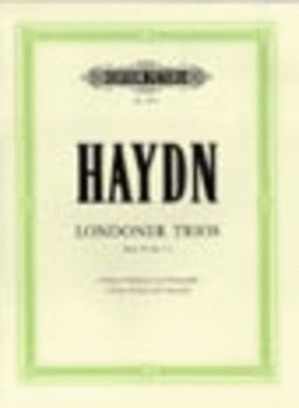 London Trios 3 Hob 4 No 1-3 2Fl Vc (Music Score/Parts) Book
