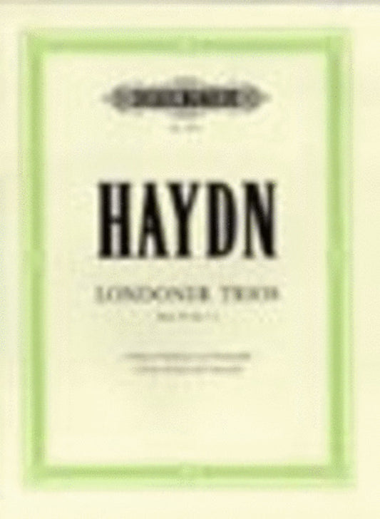 London Trios 3 Hob 4 No 1-3 2Fl Vc (Music Score/Parts) Book