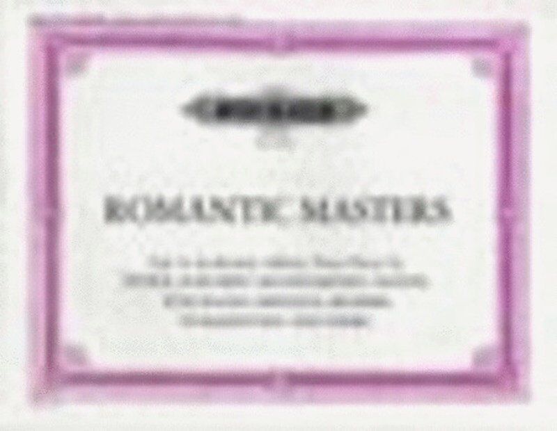 Romantic Masters for Piano Solo by Edition Peters