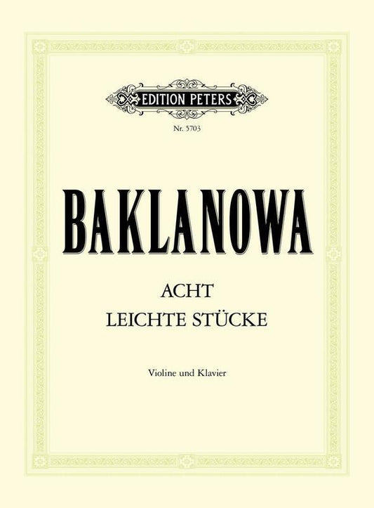 Easy Pieces 8 Violin/Piano (Softcover Book)