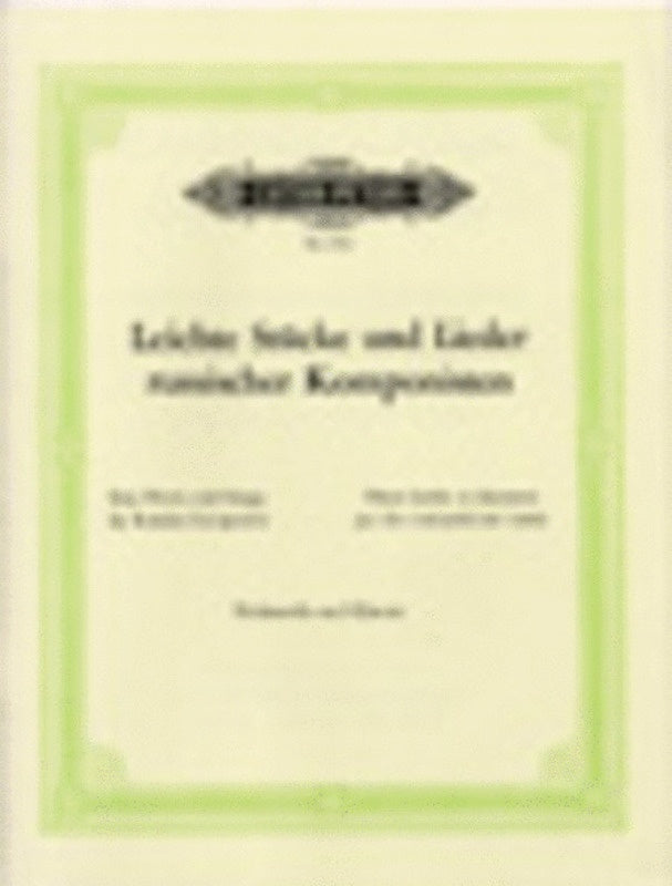 Russian And Soviet Composers Vlc Piano (Music Score/Parts) Book