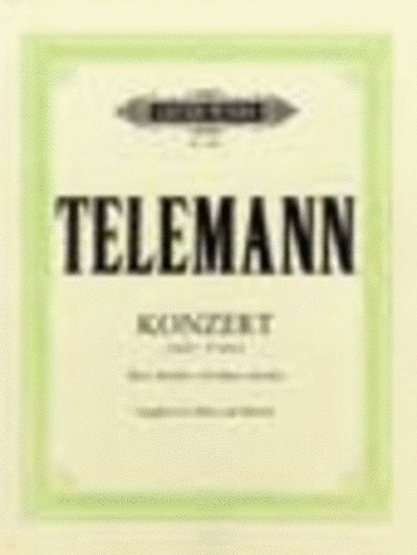 Telemann - Concerto F Min Oboe/Piano (Softcover Book)