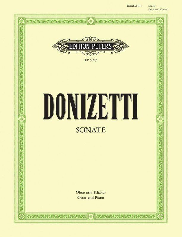 Donizetti Sonata in F Major for Oboe and Piano - Edition Peters