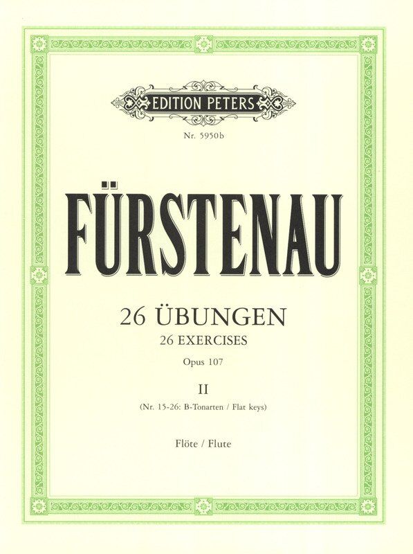 Furstenau 26 Advanced Exercises Op. 107 Vol. 2 for Flute by Edition Peters