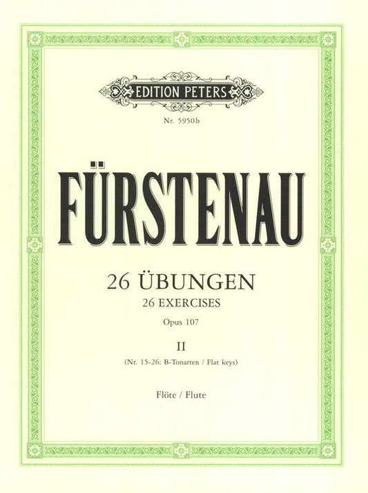 Furstenau 26 Advanced Exercises Op. 107 Vol. 2 for Flute by Edition Peters