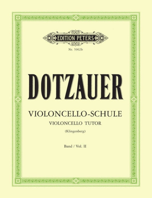 Dotzauer - Cello Tutor Vol 2 Ed Klingenberg (Softcover Book)
