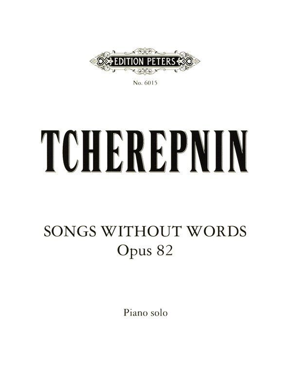 Songs Without Words Op. 82 for Piano Solo by Alexander Tcherepnin