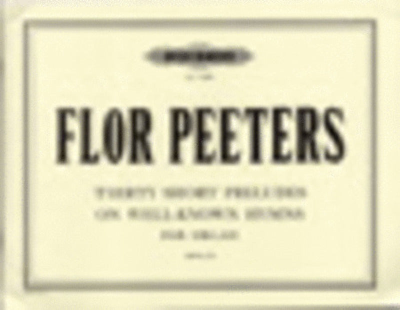 Short Chorale Preludes 30 Op 95 (Softcover Book)
