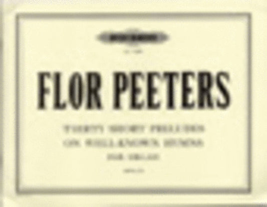 Short Chorale Preludes 30 Op 95 (Softcover Book)