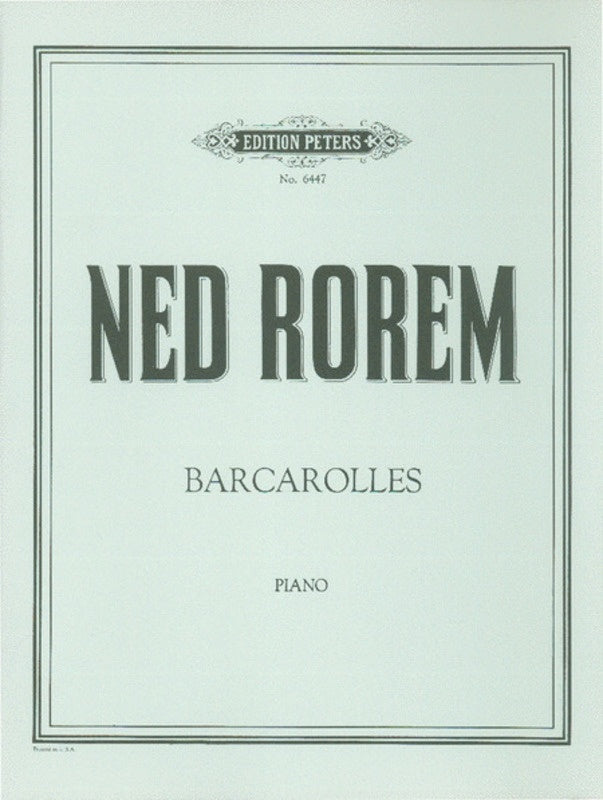Barcaroles (Softcover Book)