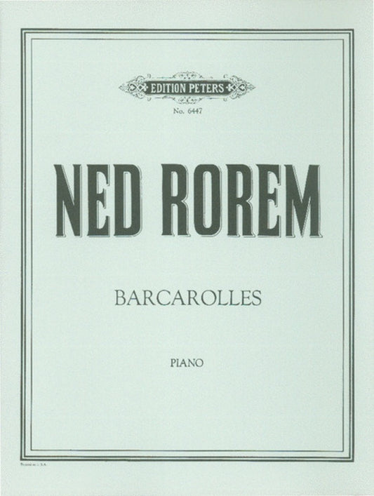 Barcaroles (Softcover Book)