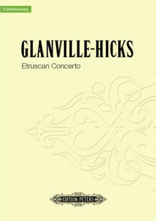 Edition Peters - Glanville-Hicks - Etruscan Concerto 2P4H