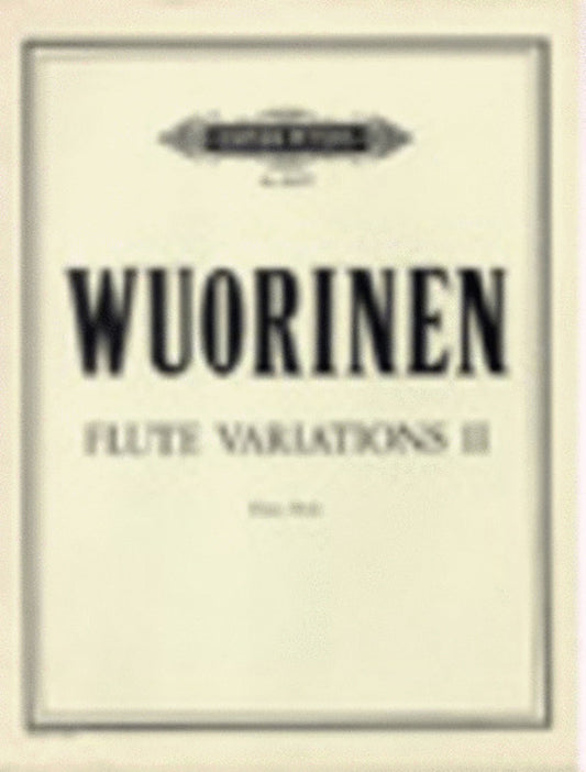 Flute Variations No 2 Flute Solo (Softcover Book)