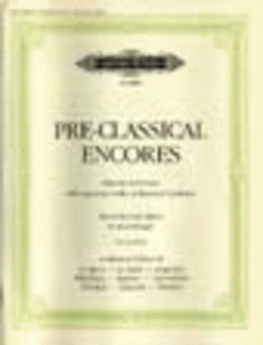 Pre Classical Encores clarinet Piano (Softcover Book)