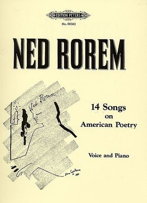 14 Songs on American Poetry - Classical Vocal by Ned Rorem - Peters EP66583