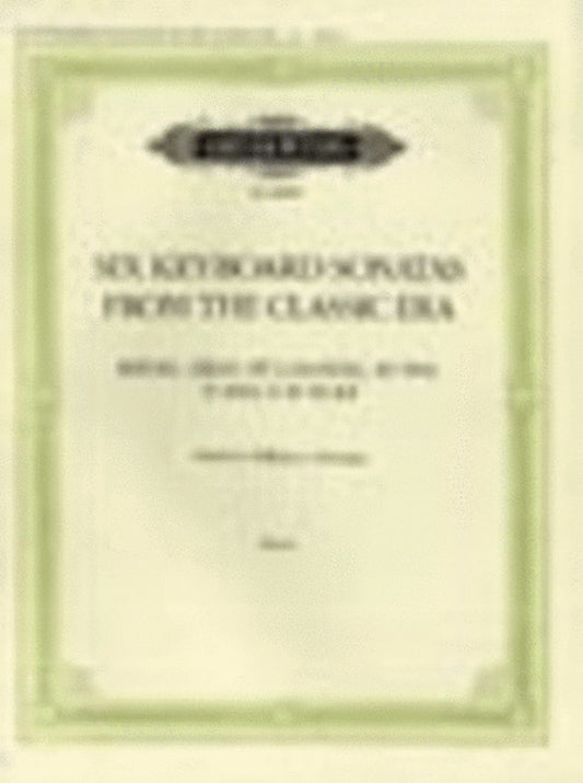 Keyboard Sonatas 6 From Classic Era (Softcover Book)