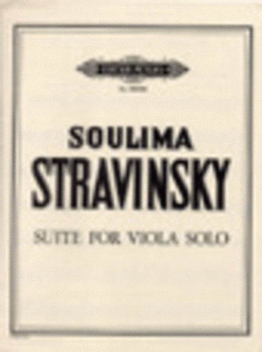 Suite For Solo Viola (Softcover Book)