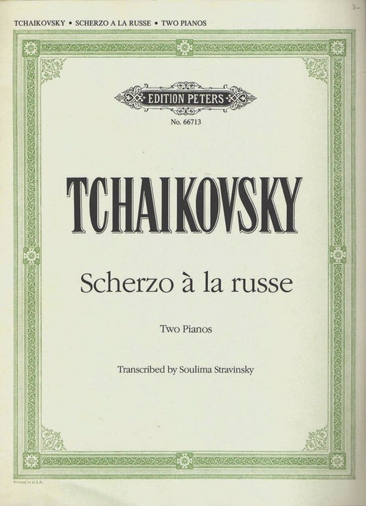 Scherzo A La Russe Op 1 No 1 2 Piano 4 Hand (Softcover Book)